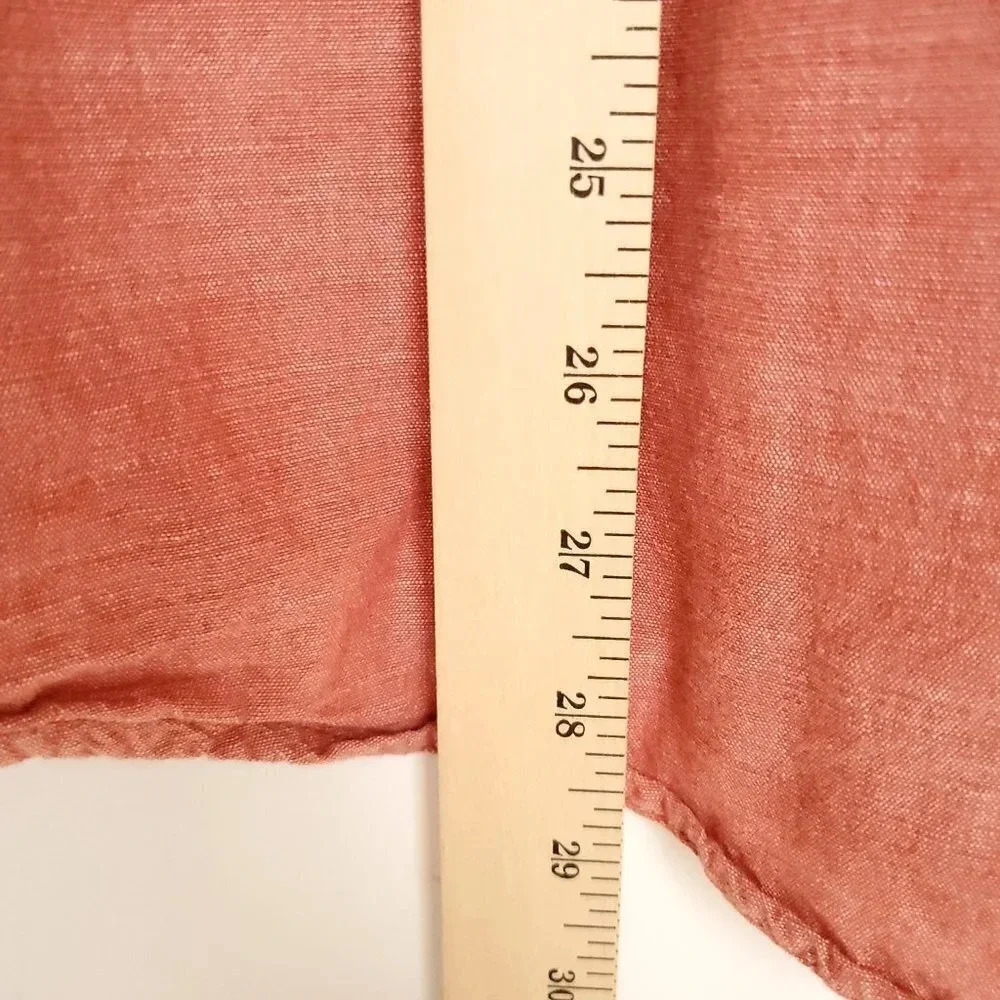 Carhartt Men's Shirt Large Solid Burnt Orange Button Down Pockets Short Sleeve - Picture 12 of 12